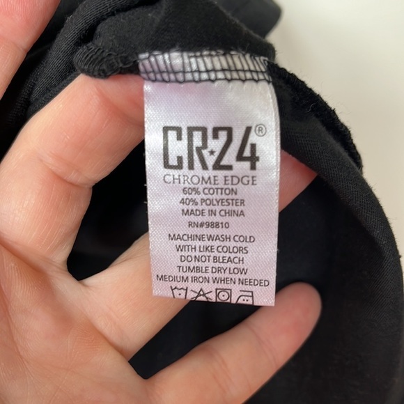 CR-24 Trust yourself Black Short Sleeve Mens Graphic T-Shirt - Picture 4 of 5